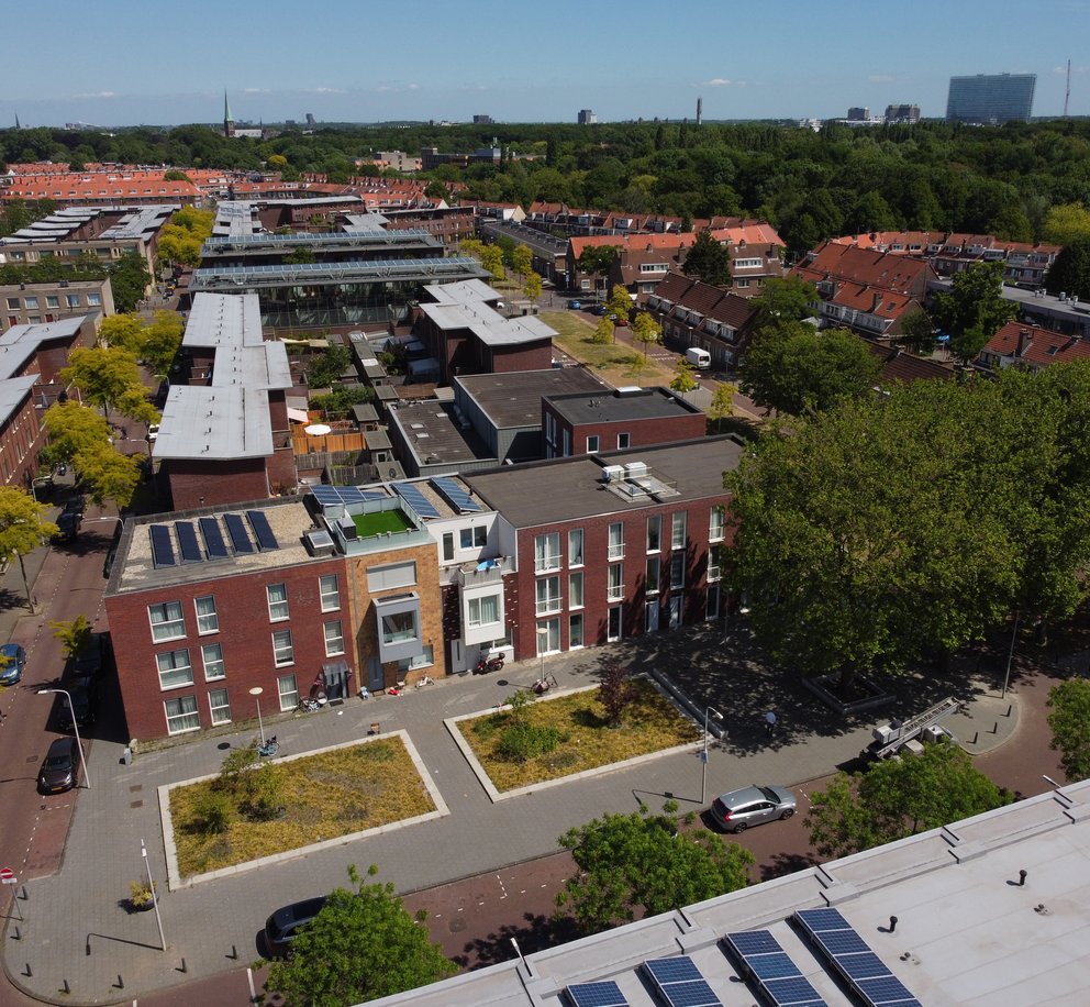 Een uitzicht over de Spoorwijk Den Haag